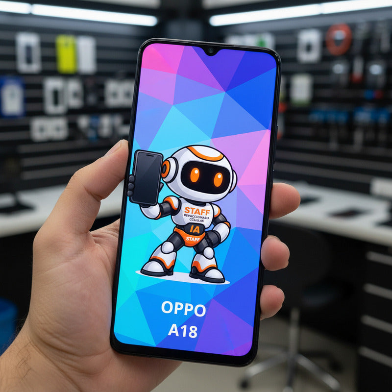 Pantalla Compatible Oppo A18 Alta Calidad  Premium Negro