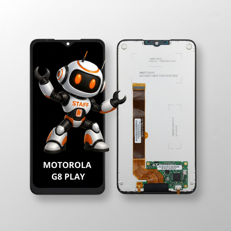 Pantalla Compatible Motorola G8 Play Alta Calidad Premium Negro