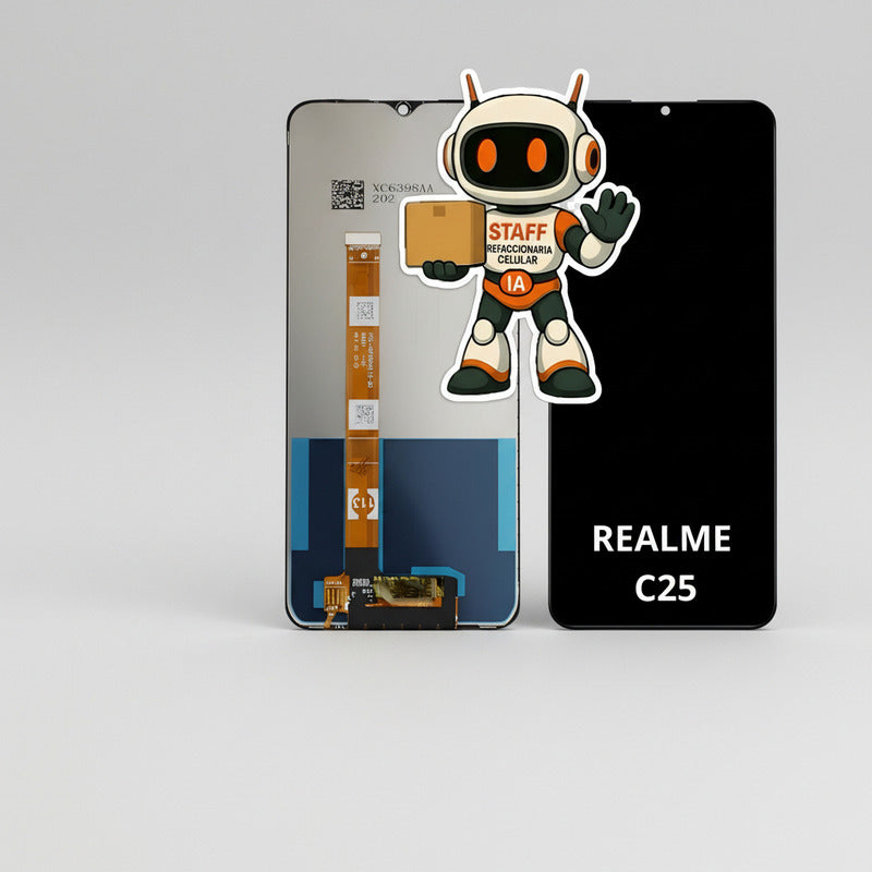 Pantalla Compatible Realme C25 / C25s  Alta Calidad Premium Negro