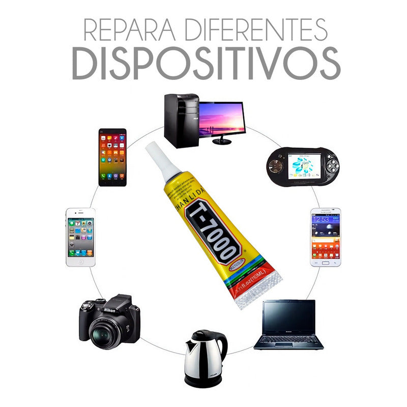 Pegamento Adhesivo T7000 Negro De 110 Ml Multiusos Celulares Zhanlida