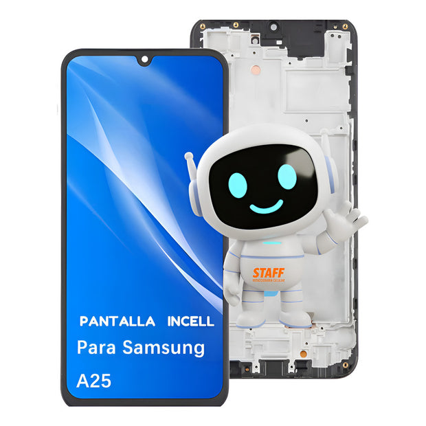 Pantalla Display Para Samsung A25 A256e/n A256e Incell Marco Negro