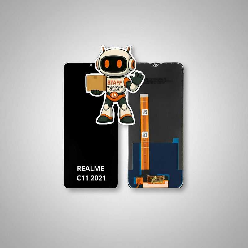Pantalla Compatible Realme C11 2021  Alta Calidad Premium Negro