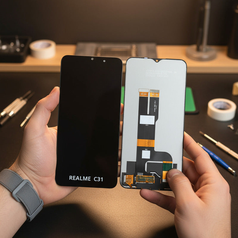 Pantalla Compatible Realme C31 Rmx3501 Calidad Premium Negro