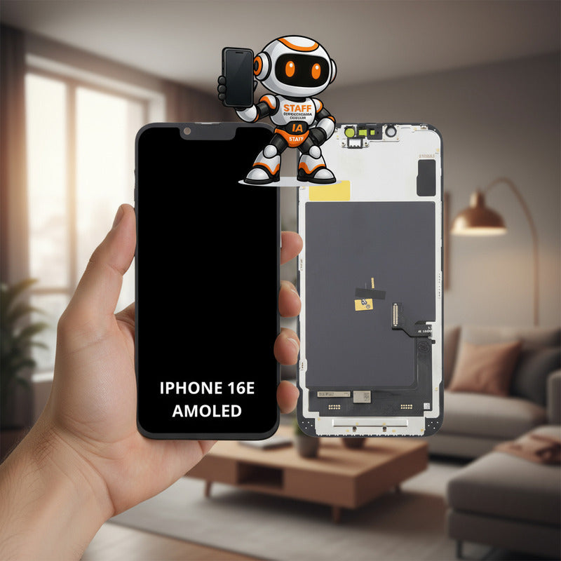 Pantalla iPhone 16e Amoled Alta Calidad Premium Negro