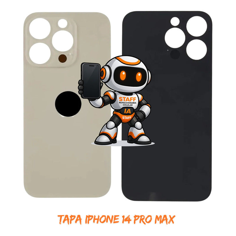 Tapa Trasera iPhone 14 Pro Max Dorada Alta Calidad Premium