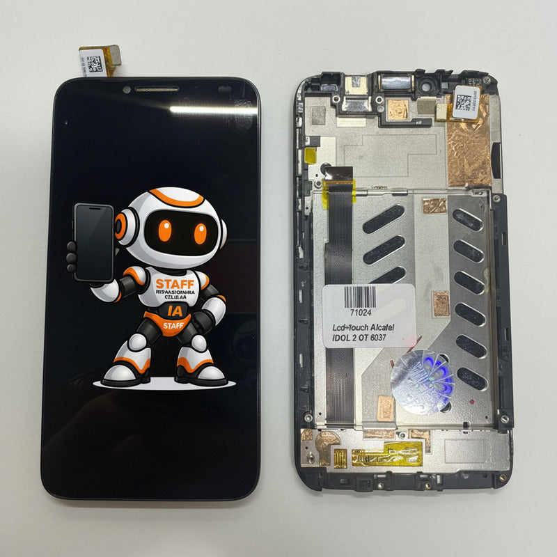 Pantalla Alcatel 6037 Idol 2 Negra Negro