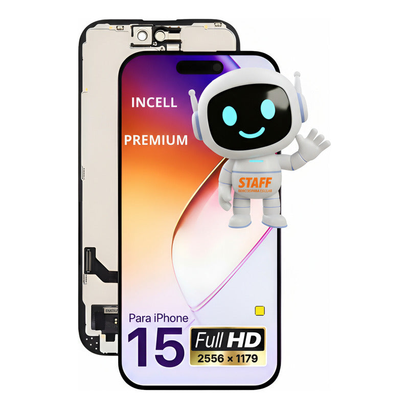 Pantalla Para iPhone 15 Calidad Incell Fhd Premium Negro