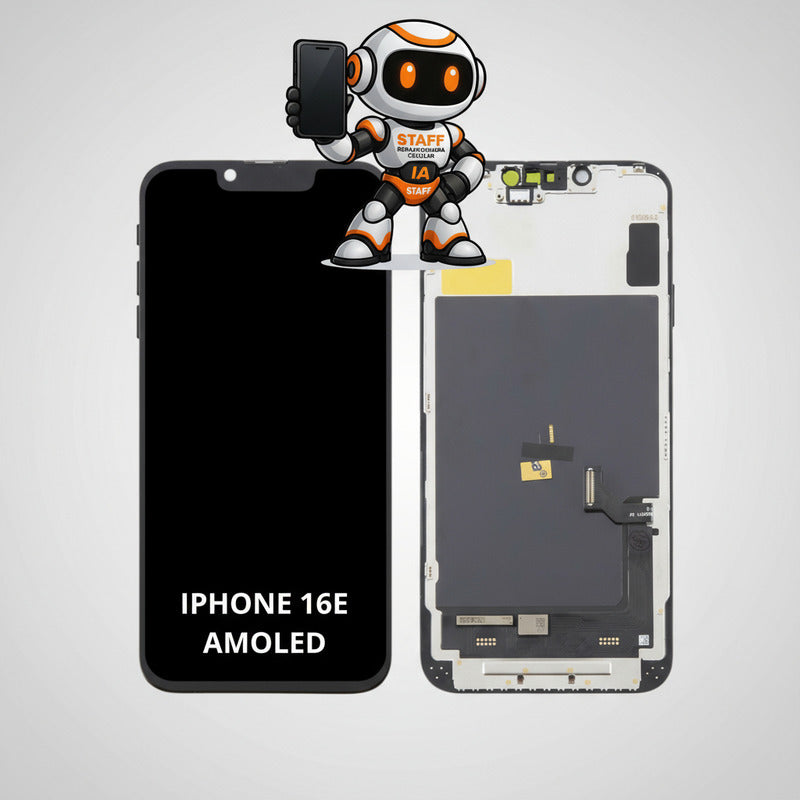Pantalla iPhone 16e Amoled Alta Calidad Premium Negro