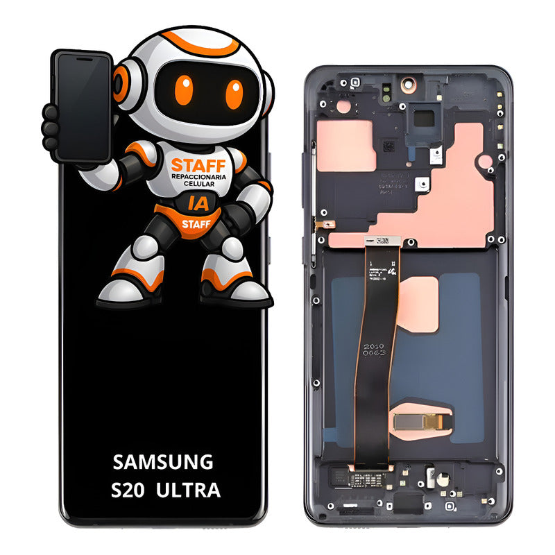 Pantalla Samsung S20 Ultra Alta Calidad Premium Negro