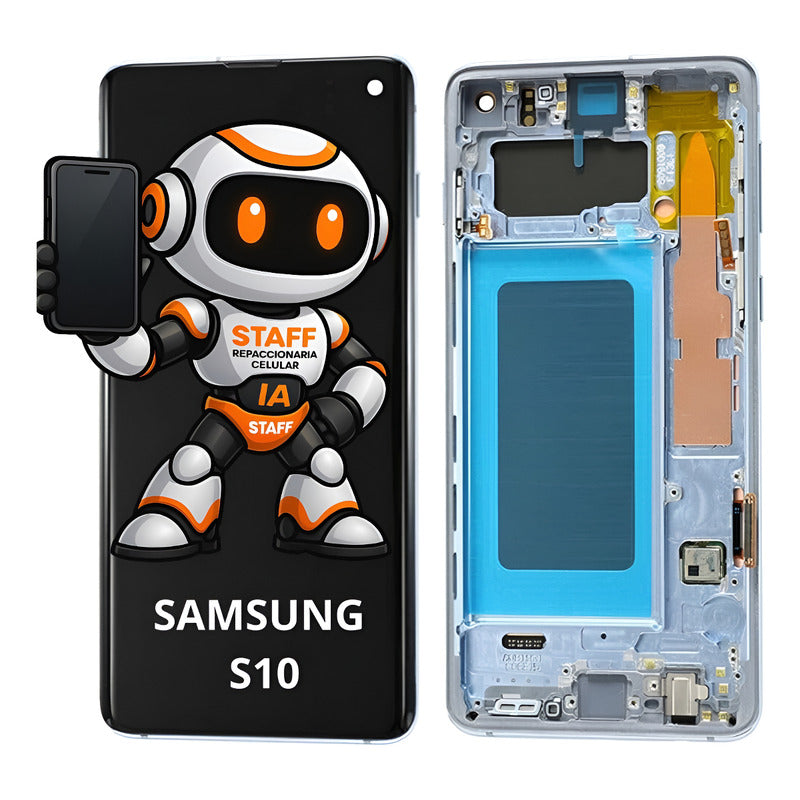 Pantalla Samsung S10 C Marco  Alta Calidad Premium