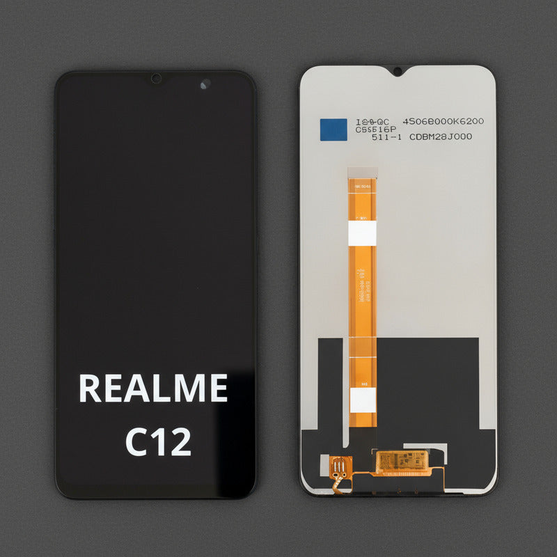 Pantalla Compatible Realme C12 Alta Calidad Premium Negro