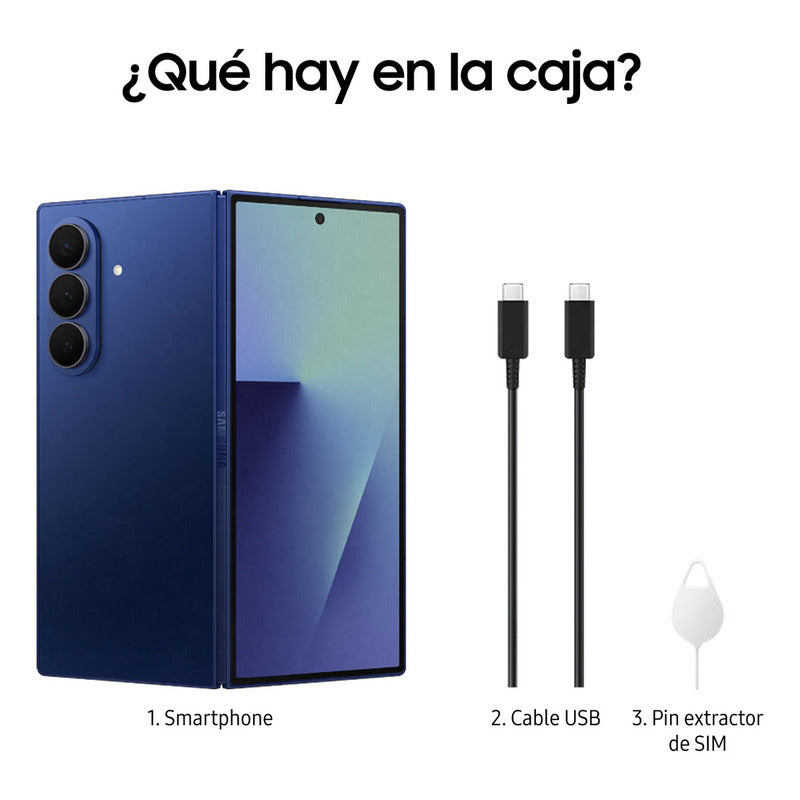 Celular Samsung Galaxy Z Fold 7 Azul (nuevo Con Caja Abierta) Sombra Azul