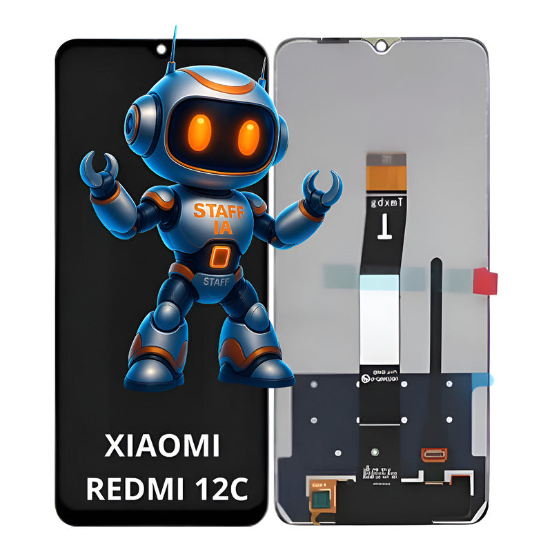 Pantalla  Compatible Xiaomi Redmi 12c Alta Calidad Premium Negro