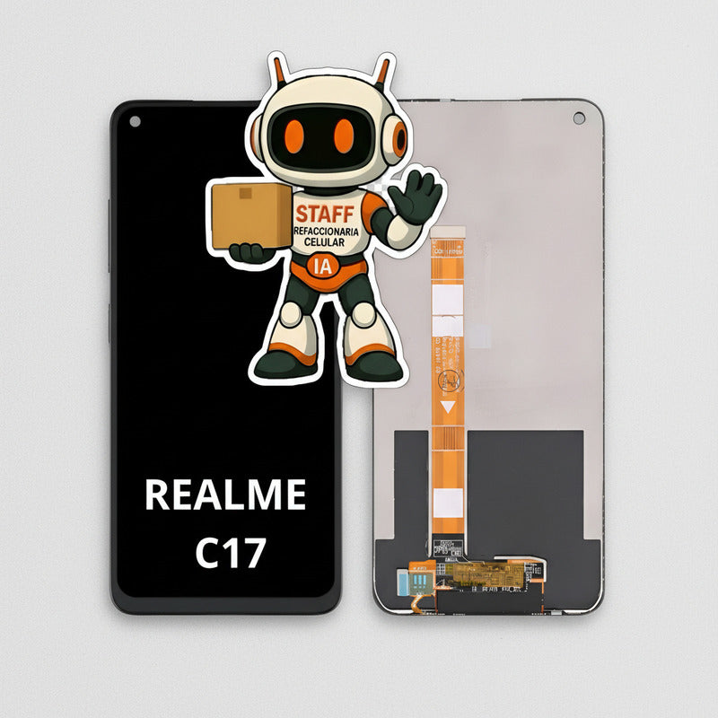 Pantalla Compatible Realme C17 Alta Calidad Premium Negro