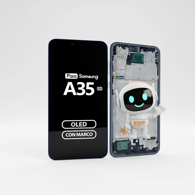 Pantalla Display Oled Premium Para Samsung A35 5g Con Marco Negro