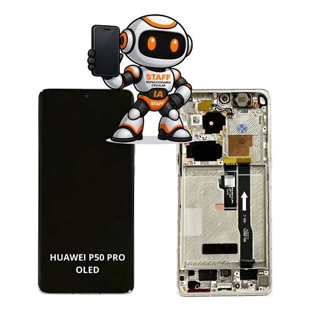 Pantalla Huawei P50 Pro Oled C Marco Jad-l09 Calidad Premium Negro