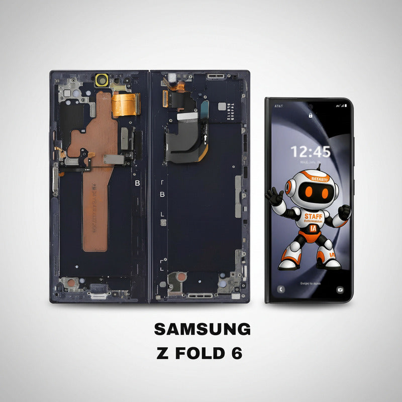 Pantalla Compatible Samsung Z Fold 6 Marco Premium Negro