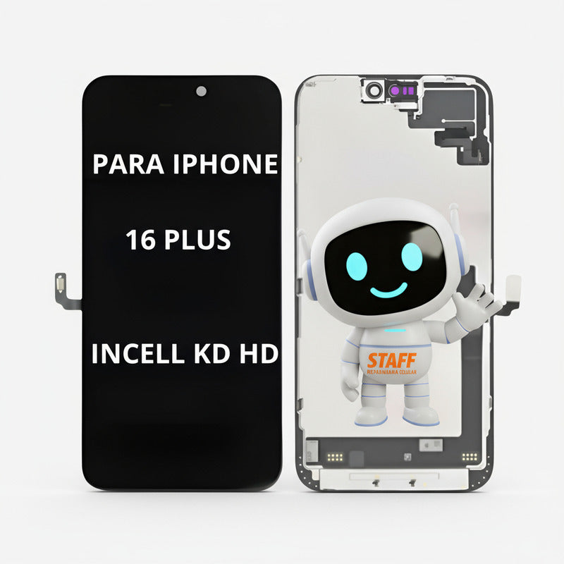 Pantalla Compatible Con iPhone 16 Plus Incell Kd Fhd Negro