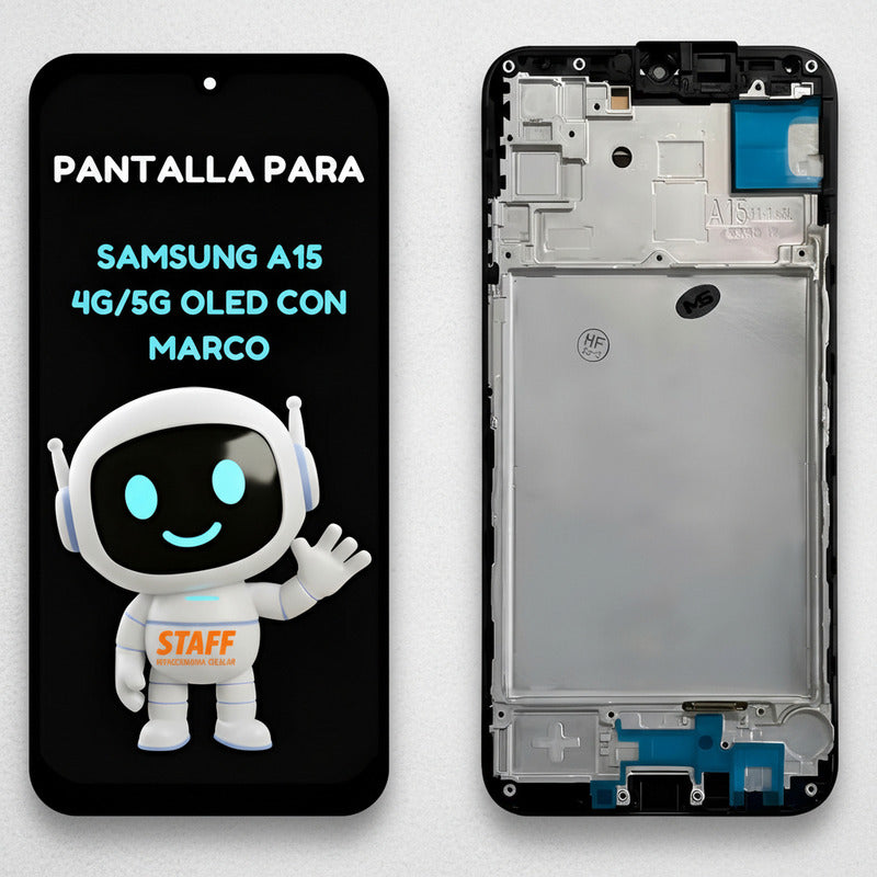 Pantalla Display Para Samsung A15 4g 5g A155 A156 Oled Marco Negro