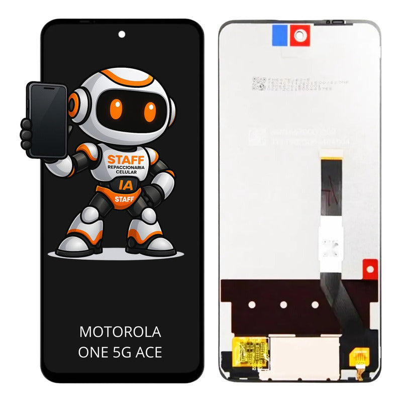 Pantalla Compatible Motorola One 5g Ace Calidad Premium Negro