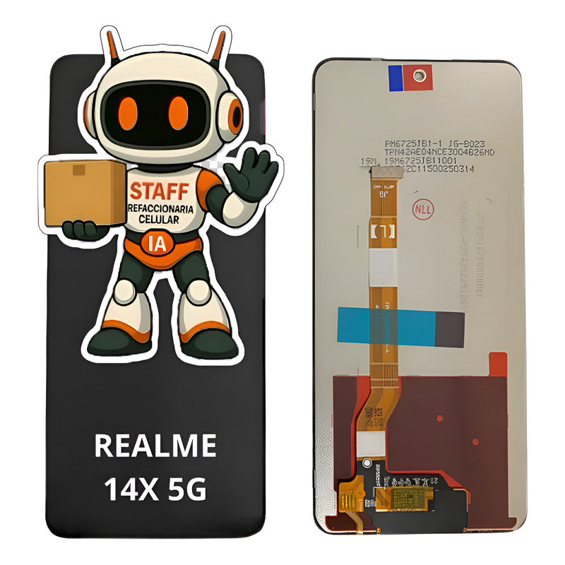 Pantalla Compatible Realme 14x 5g  Alta Calidad Premium Negro