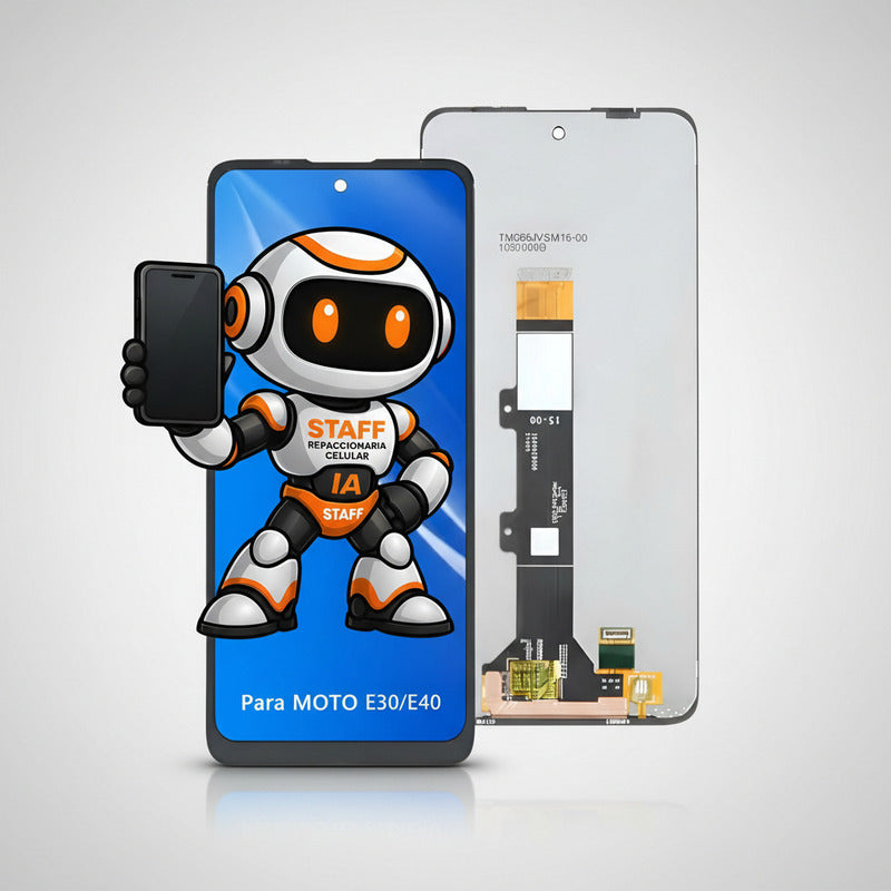 Pantalla Compatible Motorola E40 Alta Calidad Premium Negro