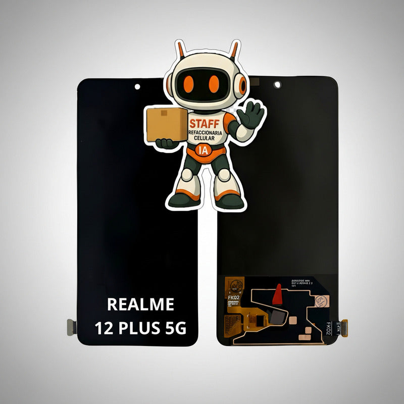 Pantalla Realme 12 Plus 5g Rmx3867 Oled Marco Alta Calidad Negro