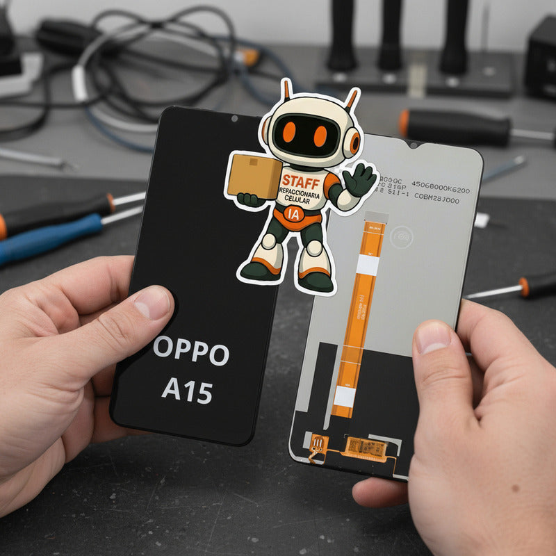 Pantalla Compatible Oppo A15 Alta Calidad Premium Negro