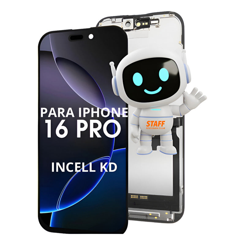Pantalla Display Para iPhone 16 Pro  Incell Kd Hd Negro