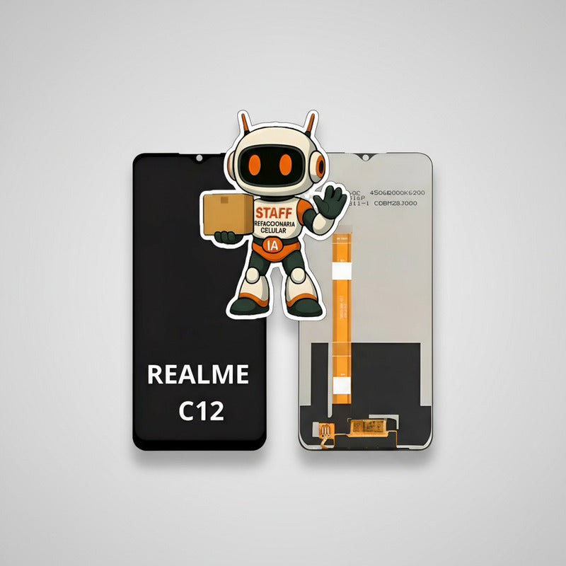 Pantalla Compatible Realme C12 Alta Calidad Premium Negro