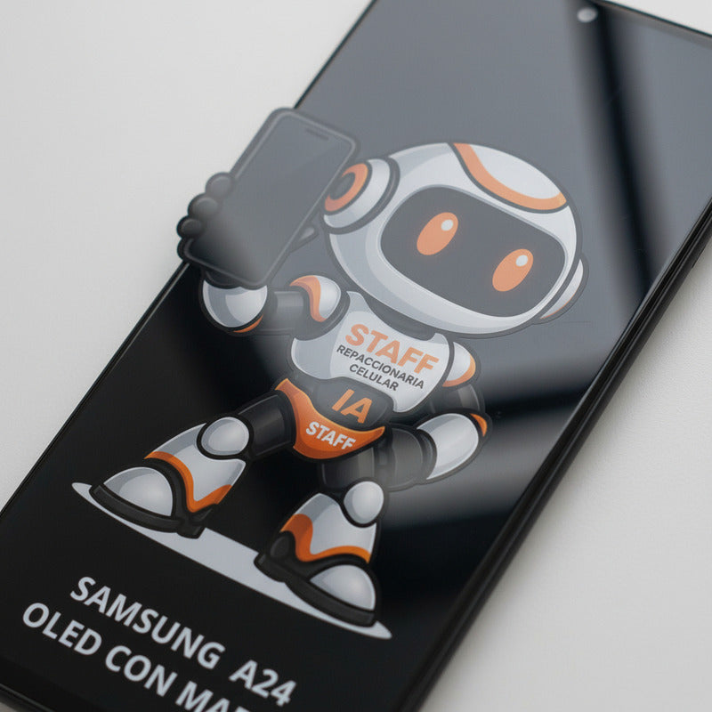 Pantalla Samsung A24 A245 Oled C/ Marco Alta Calidad Premium Negro