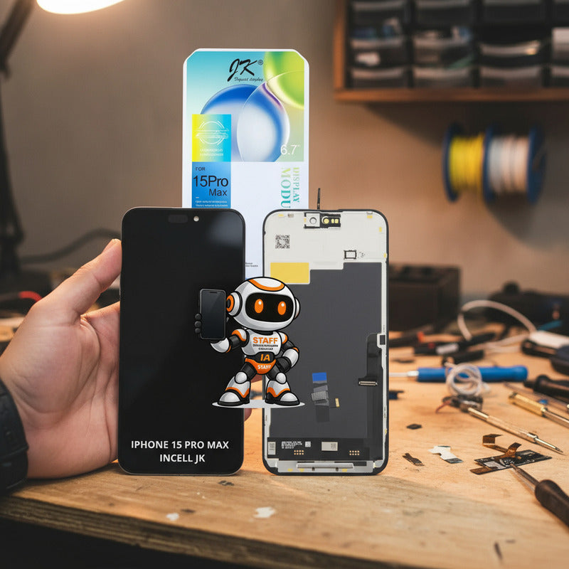 Pantalla iPhone 15 Pro Max Incell Jk Alta Calidad Premium Negro