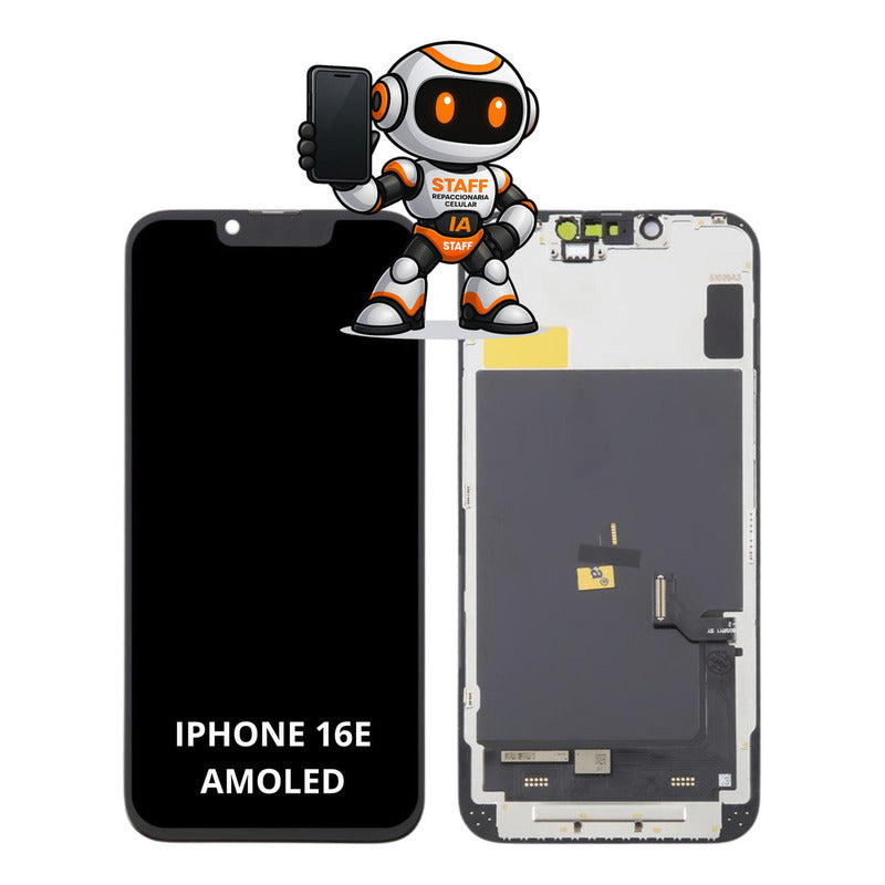 Pantalla iPhone 16e Amoled Alta Calidad Premium Negro