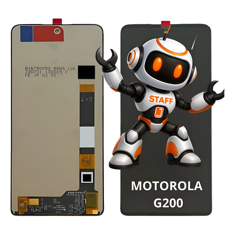 Pantalla Compatible Motorola G200  Alta Calidad Premium Negro