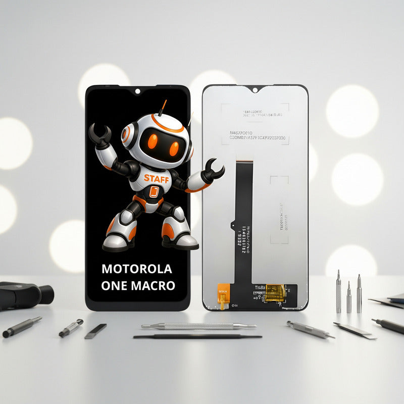 Pantalla Compatible Motorola One Macro Alta Calidad Premium Negro