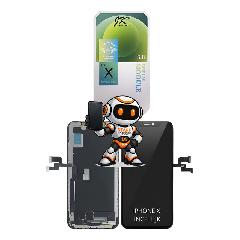 Pantalla iPhone X Incell Calidad Jk Alta Calidad Premium Negro