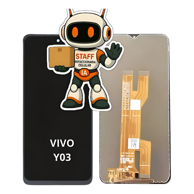 Pantalla Compatible Vivo Y03  Alta Calidad Premium Negro