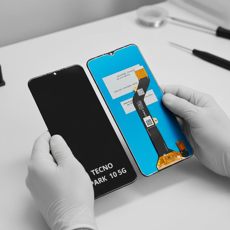 Pantalla Compatible Tecno Spark 10 5g  Alta Calidad Premium Negro