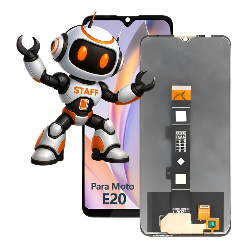 Pantalla Compatible Motorola E20  Alta Calidad Premium Negro