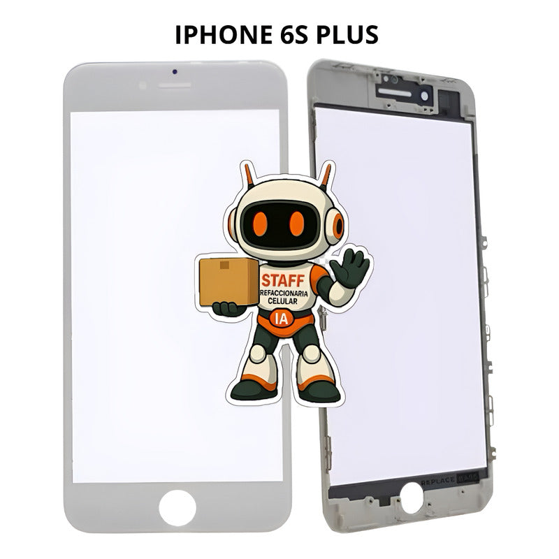 Glass Oca Blanca  iPhone 6s Plus  Alta Calidad Premium