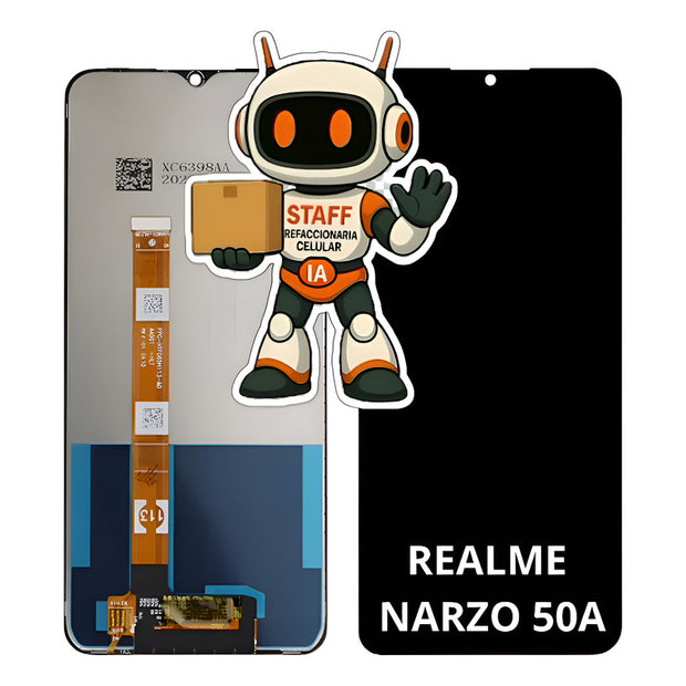 Pantalla Compatible Realme Narzo 50a Alta Calidad Premium Negro
