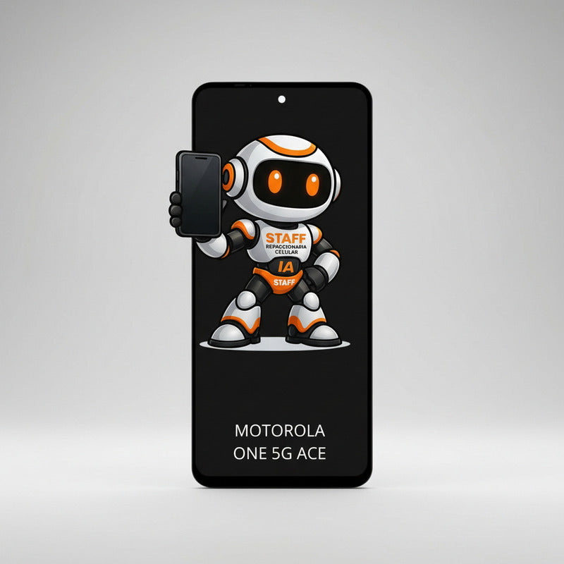 Pantalla Compatible Motorola One 5g Ace  Calidad Premium Negro