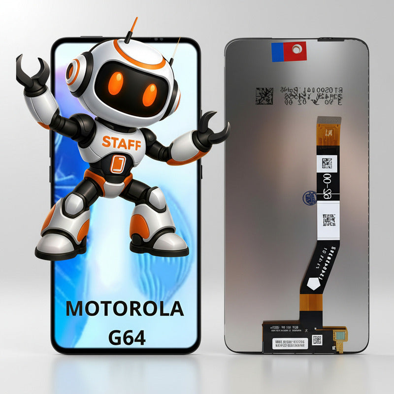 Pantalla Compatible Motorola G64  Alta Calidad Premium Negro