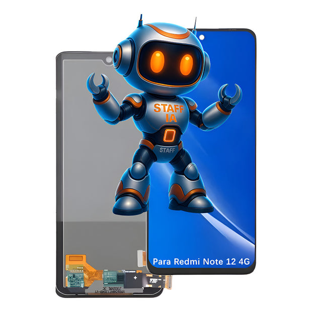 Pantalla  Xiaomi Note 12 4g 5g  Oled  Alta Calidad Premium Negro