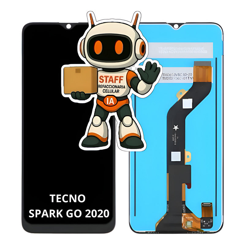 Pantalla Compatible Tecno Spark Go 2020 Alta Calidad Premium Negro