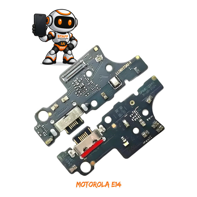 Placa De Carga Motorola Moto E14 5p68c24651 Xt2421-12