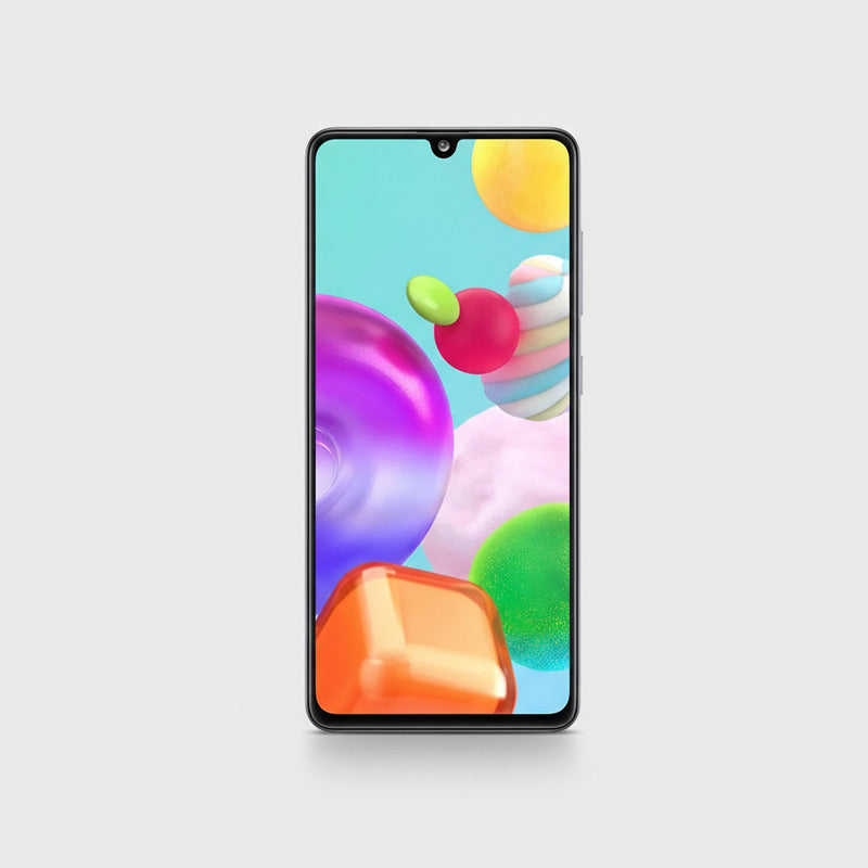 Pantalla Display Amoled Premium Para Samsung A41 Con Marco Negro