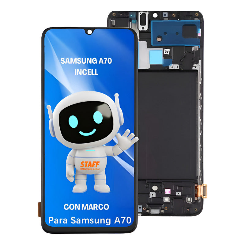 Pantalla Display Incell Para Samsung A70 A705u A705f Marco Negro