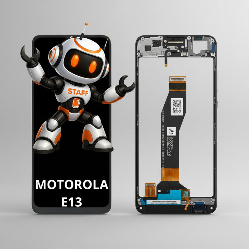 Pantalla Compatible Motorola E13 Alta Calidad Premium Negro