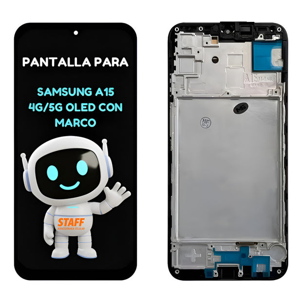 Pantalla Display Para Samsung A15 4g 5g A155 A156 Oled Marco Negro